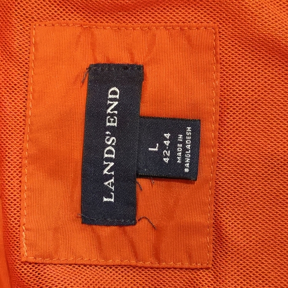Lands' End Nylon Windbreaker Style Utility Jacket. - Picture 10 of 13